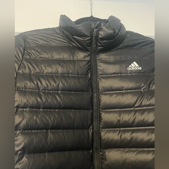 Adidas Black Puffer Coat Size Medium - Picture 2 of 7